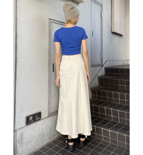 MURUA「ウォッシュドデニムマーメイドスカート」|スカート|