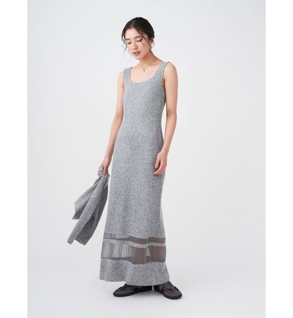 LAGUNAMOON「【追加生産】クロップドカーデセットニットワンピース」|ワンピース|