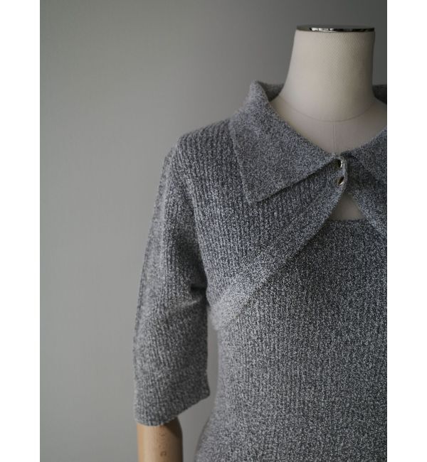 LAGUNAMOON「【追加生産】クロップドカーデセットニットワンピース」|ワンピース|