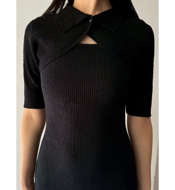 LAGUNAMOON「【追加生産】クロップドカーデセットニットワンピース」|ワンピース|