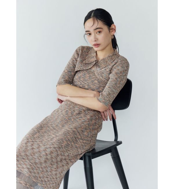 LAGUNAMOON「【追加生産】クロップドカーデセットニットワンピース」|ワンピース|