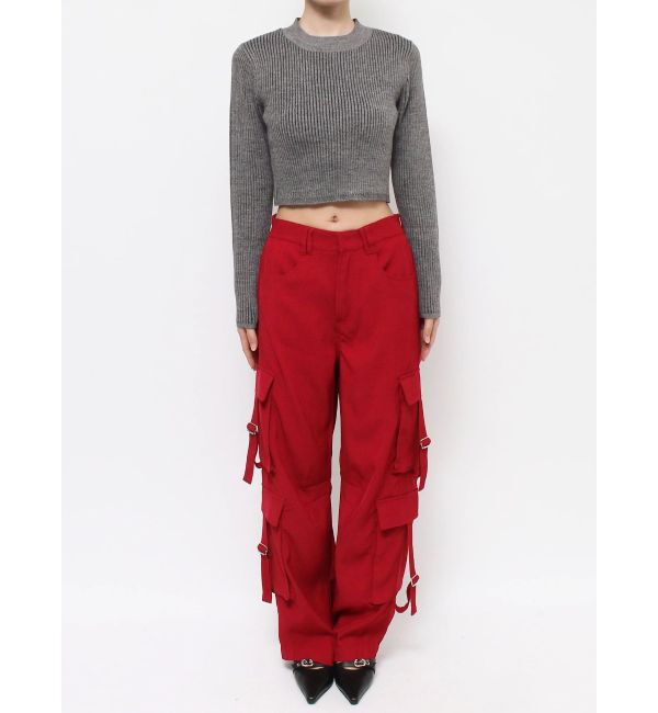 EVRIS「プレーティングリブニットトップス」|ニット・セーター|