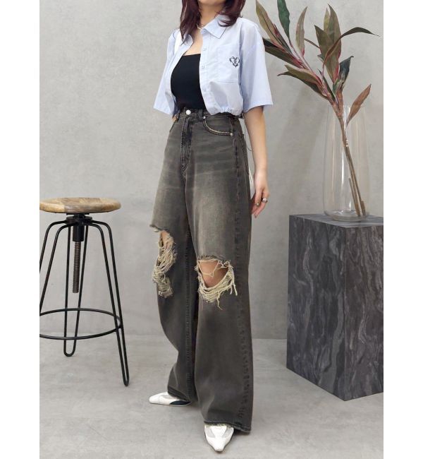 EVRIS「ワンポイントショートシャツ」|シャツ・ブラウス|