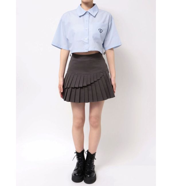 EVRIS「ワンポイントショートシャツ」|シャツ・ブラウス|