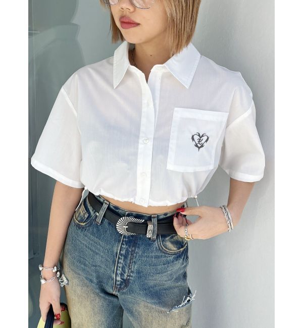 EVRIS「ワンポイントショートシャツ」|シャツ・ブラウス|