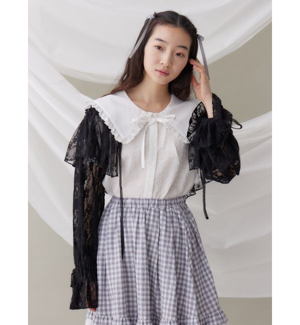 merry jenny「レースフレアボレロ」|シャツ・ブラウス|