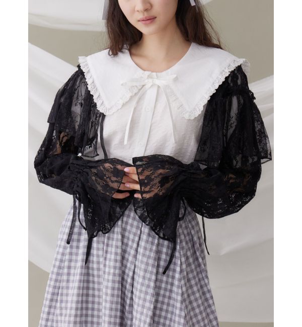 merry jenny「レースフレアボレロ」|シャツ・ブラウス|