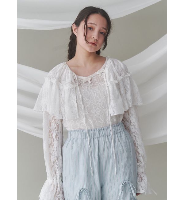merry jenny「レースフレアボレロ」|シャツ・ブラウス|