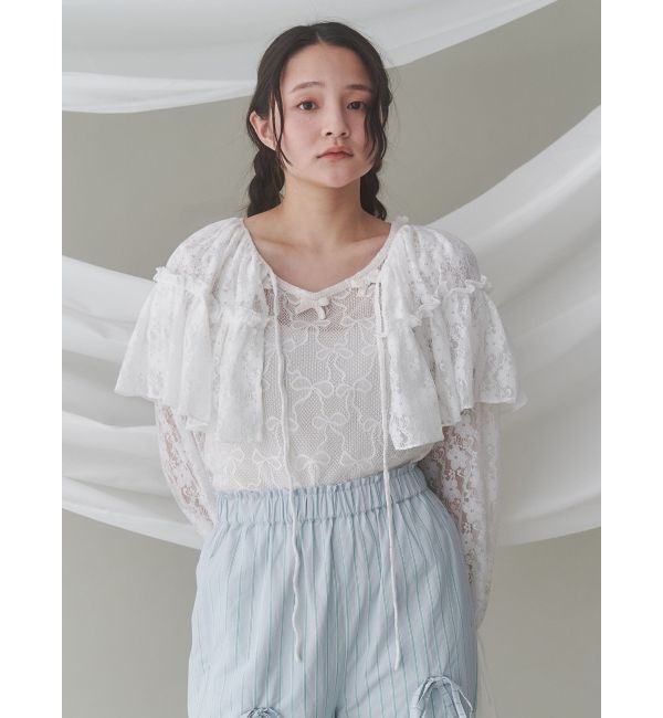 merry jenny「レースフレアボレロ」|シャツ・ブラウス|