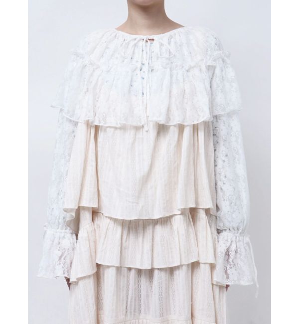 merry jenny「レースフレアボレロ」|シャツ・ブラウス|