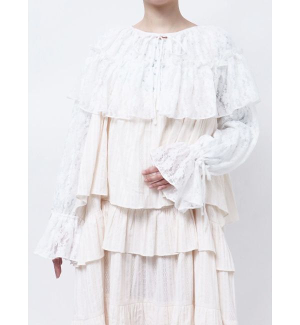 merry jenny「レースフレアボレロ」|シャツ・ブラウス|