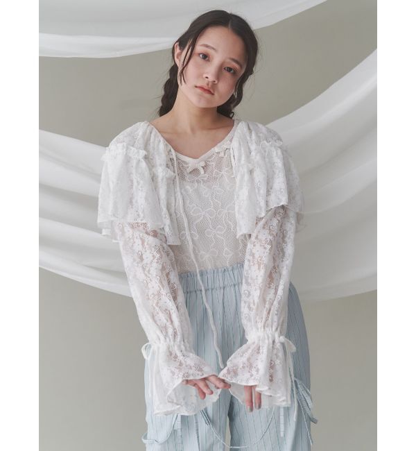 merry jenny「レースフレアボレロ」|シャツ・ブラウス|
