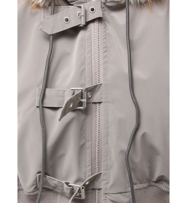 GYDA「VOLUME ECO FURベルトショートブルゾン」|ブルゾン・スタジャン|