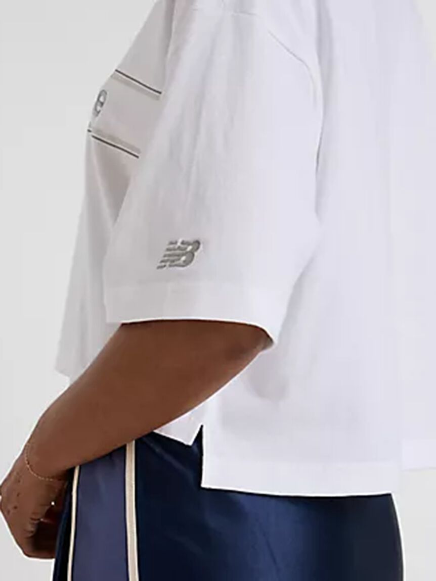 NEW BALANCE 「【New Balance for emmi】Athletics リニアロゴTシャツ」|Tシャツ・カットソー|