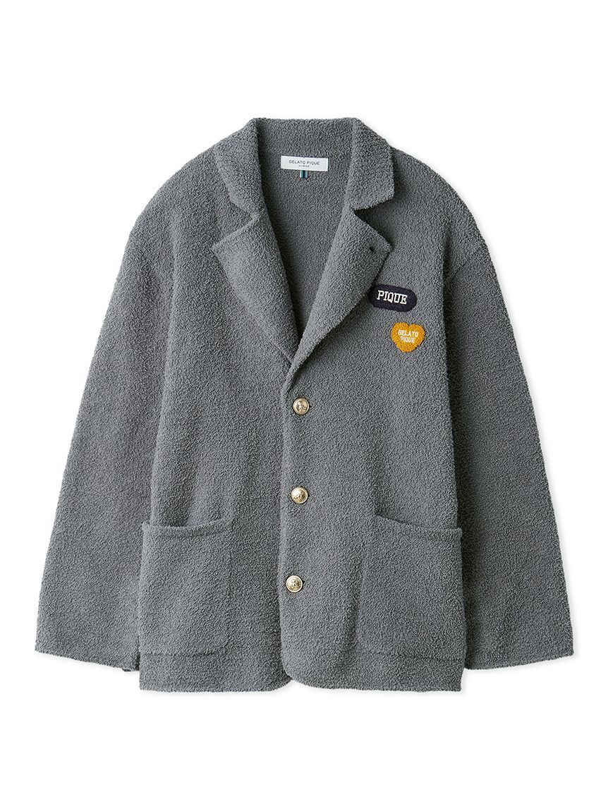 GELATO PIQUE HOMME「【HOMME】パウダーニットジャケット」|カーディガン|GRY