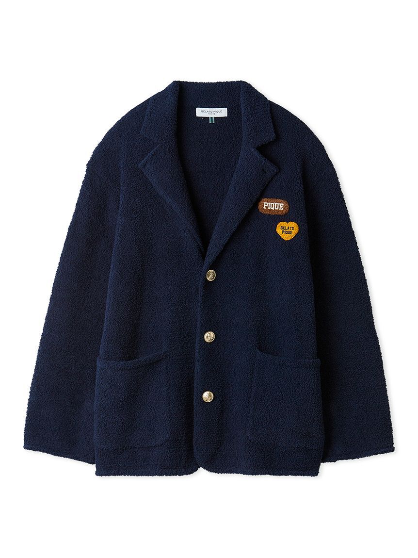 GELATO PIQUE HOMME「【HOMME】パウダーニットジャケット」|カーディガン|NVY