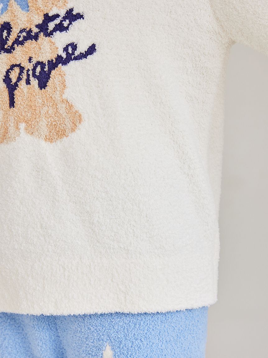 gelato pique「スカーフDOG ジャガードプルオーバー」|ルームウェア|