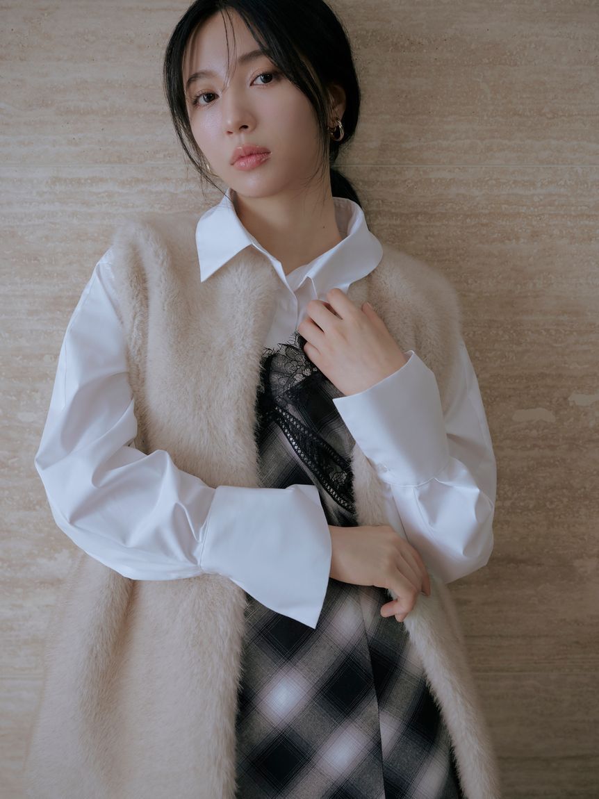 レーストリムスリップワンピース（FRAY I.D）｜ルミネのファッション