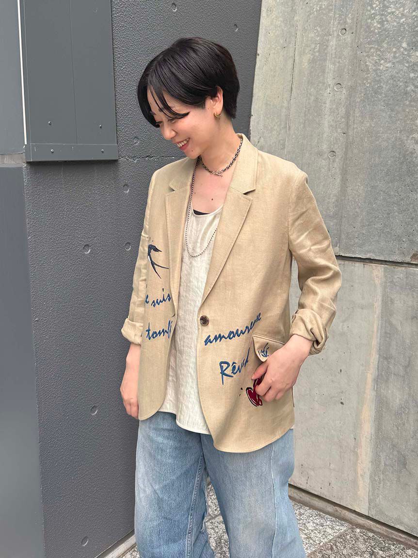 styling/「【styling/&times;KEITA MARUYAMA】エンブロイダリージャケット」|テーラードジャケット|