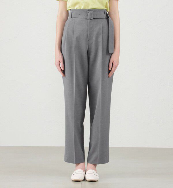 MACKINTOSH PHILOSOPHY「ハイウエストベルテットパンツ」|スラックス|