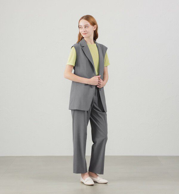 MACKINTOSH PHILOSOPHY「ハイウエストベルテットパンツ」|スラックス|