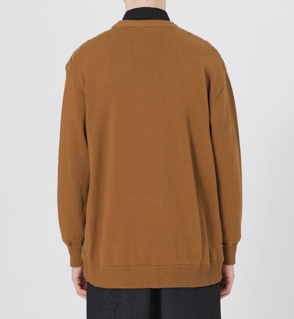  「シルエットレースコンビカーディガン」|ニット・セーター|