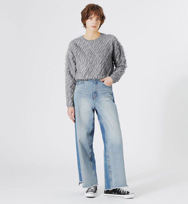  「カットジャガードプルオーバー」|ニット・セーター|