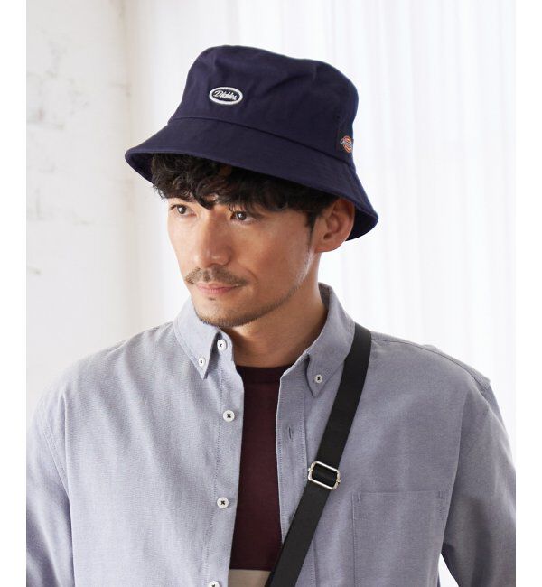 ikka「ＤＫ　ロゴワッペンバケットハット」|その他|ネイビー