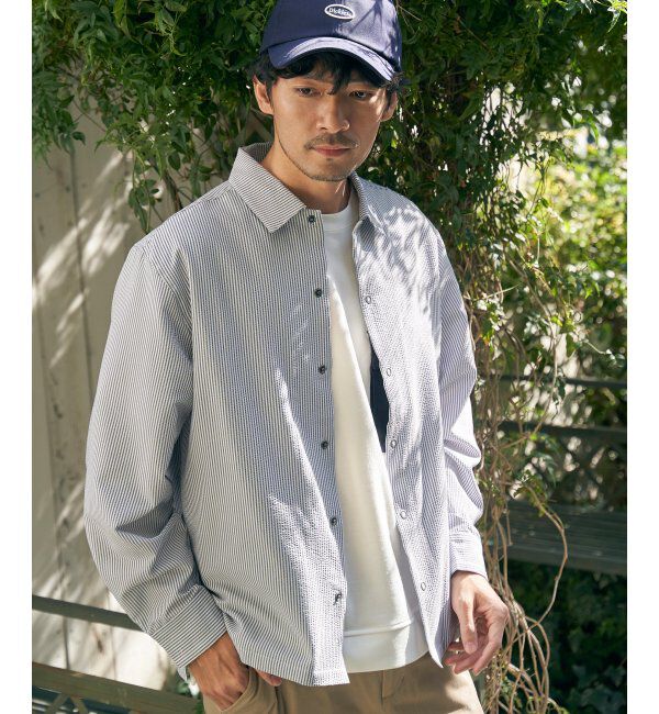 ikka「イージケアサッカースナップシャウター」|ブルゾン・スタジャン|