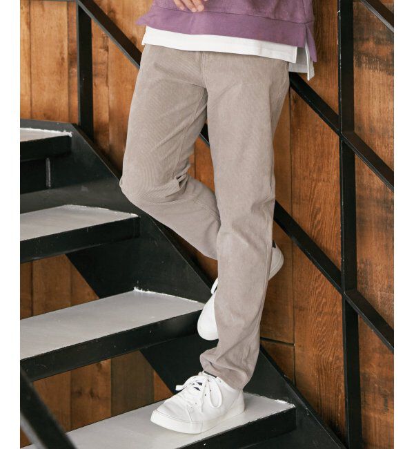 ikka「GOKU楽パンツ EASY STRETCH コーデュロイ5P」|その他|ベージュ