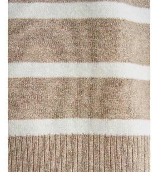 ikka「【親子おそろい】クリーミーサイドスリットニット」|プルオーバー|