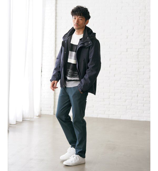 ikka「モールミックスボーダーニット」|プルオーバー|