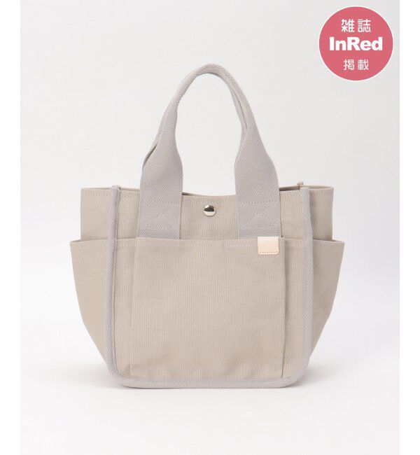 ikka「【雑誌InRed5月号掲載】キャンバスパイピングミニトートバッグ」|その他|グレー