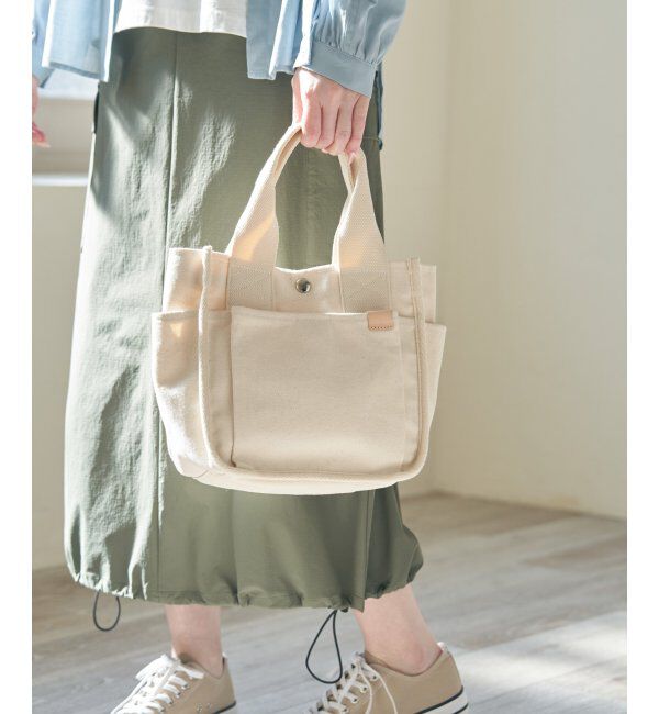 ikka「【雑誌InRed5月号掲載】キャンバスパイピングミニトートバッグ」|その他|