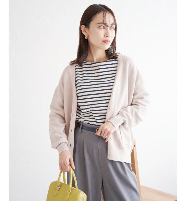 ikka「【洗濯機で洗える】GOKU楽ニットカーディガン」|その他|ベージュ