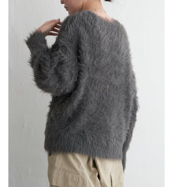 VENCE share style「フェイクフェザー天竺プルオーバー」|ニット・セーター|