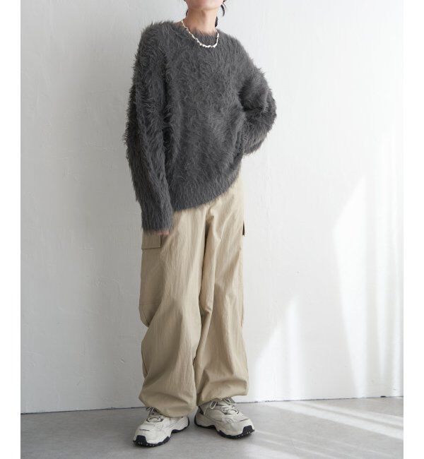 VENCE share style「フェイクフェザー天竺プルオーバー」|ニット・セーター|