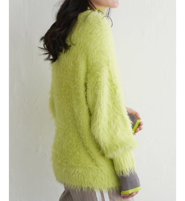 VENCE share style「フェイクフェザー天竺プルオーバー」|ニット・セーター|