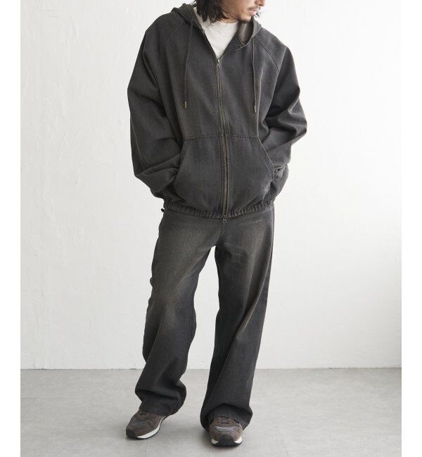 VENCE share style「デニムジップパーカー」|ブルゾン・スタジャン|