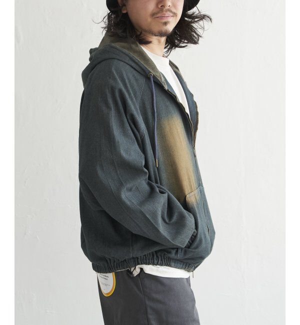 VENCE share style「デニムジップパーカー」|ブルゾン・スタジャン|