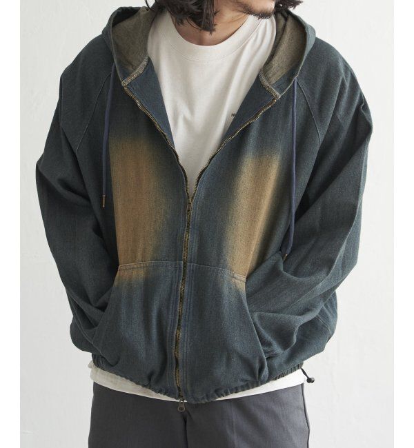 VENCE share style「デニムジップパーカー」|ブルゾン・スタジャン|