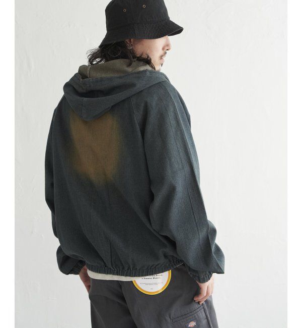 VENCE share style「デニムジップパーカー」|ブルゾン・スタジャン|