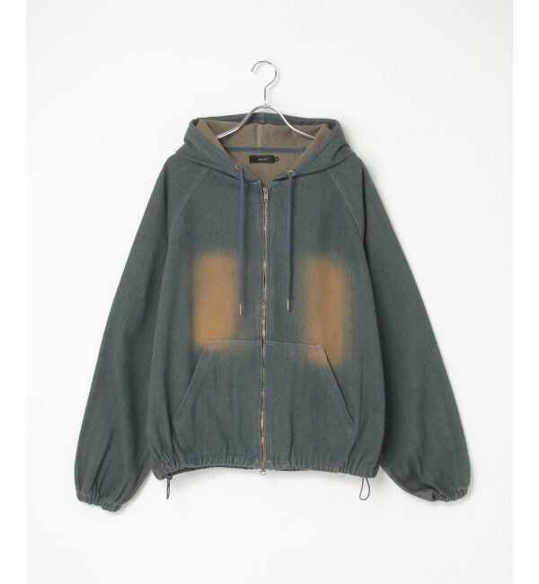 VENCE share style「デニムジップパーカー」|ブルゾン・スタジャン|