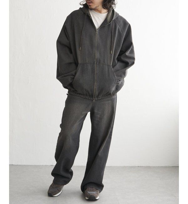VENCE share style「デニムジップパーカー」|ブルゾン・スタジャン|