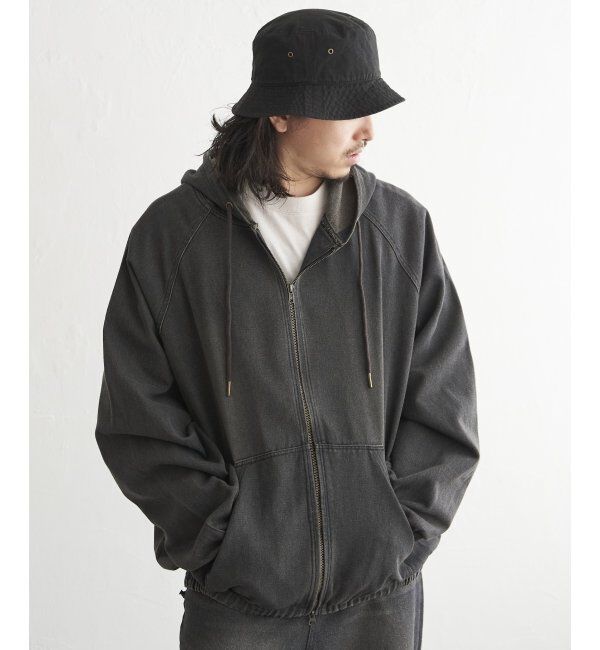 VENCE share style「デニムジップパーカー」|ブルゾン・スタジャン|