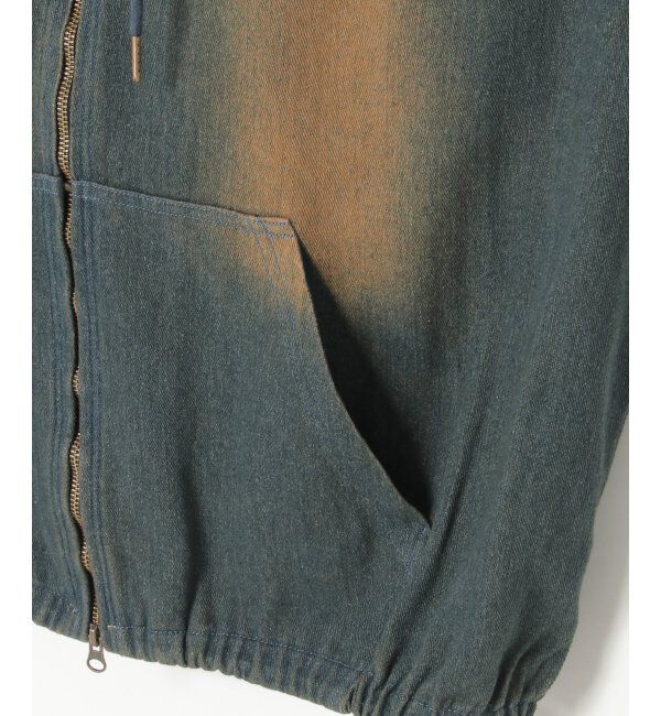 VENCE share style「デニムジップパーカー」|ブルゾン・スタジャン|
