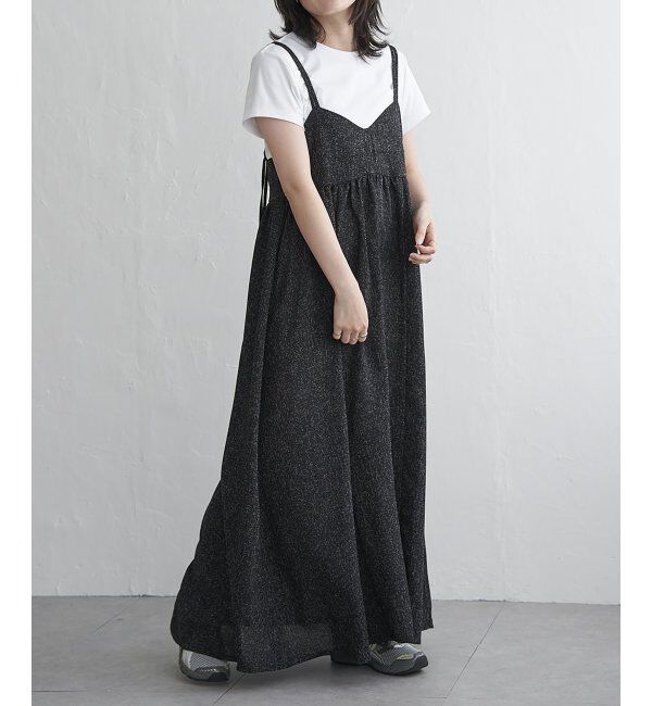 VENCE share style「サマーツィードキャミワンピース」|ワンピース|ブラック