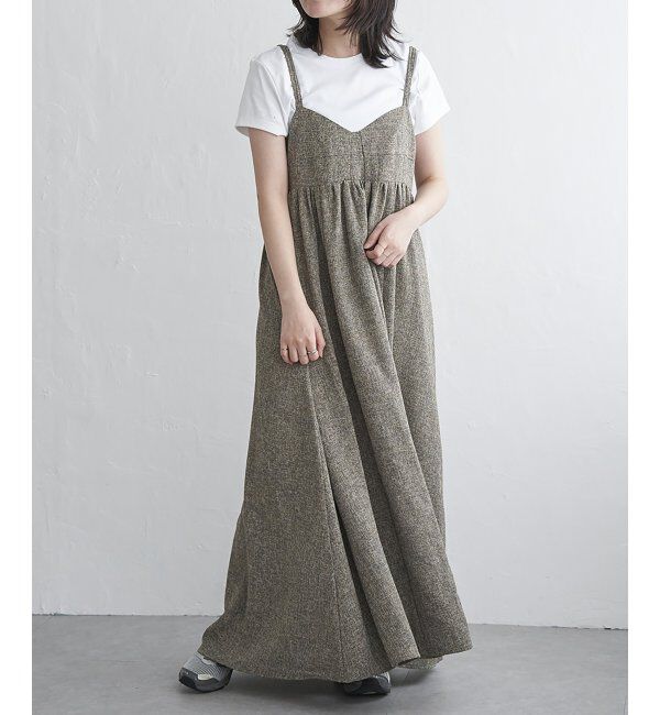 VENCE share style「サマーツィードキャミワンピース」|ワンピース|