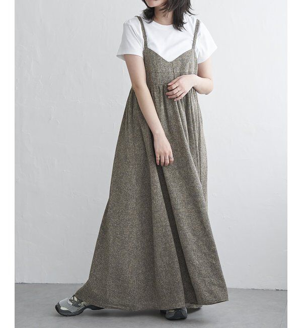 VENCE share style「サマーツィードキャミワンピース」|ワンピース|