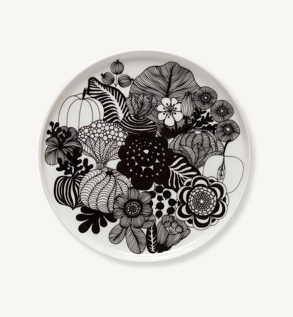 Marimekko「Siirtolapuutarha プレート20cm」|その他|ブラック